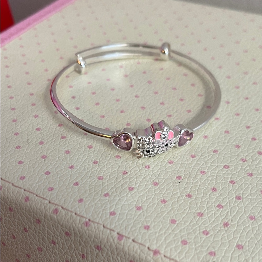 5/$25 🎀Hello kitty Silver Bangle Bracelet